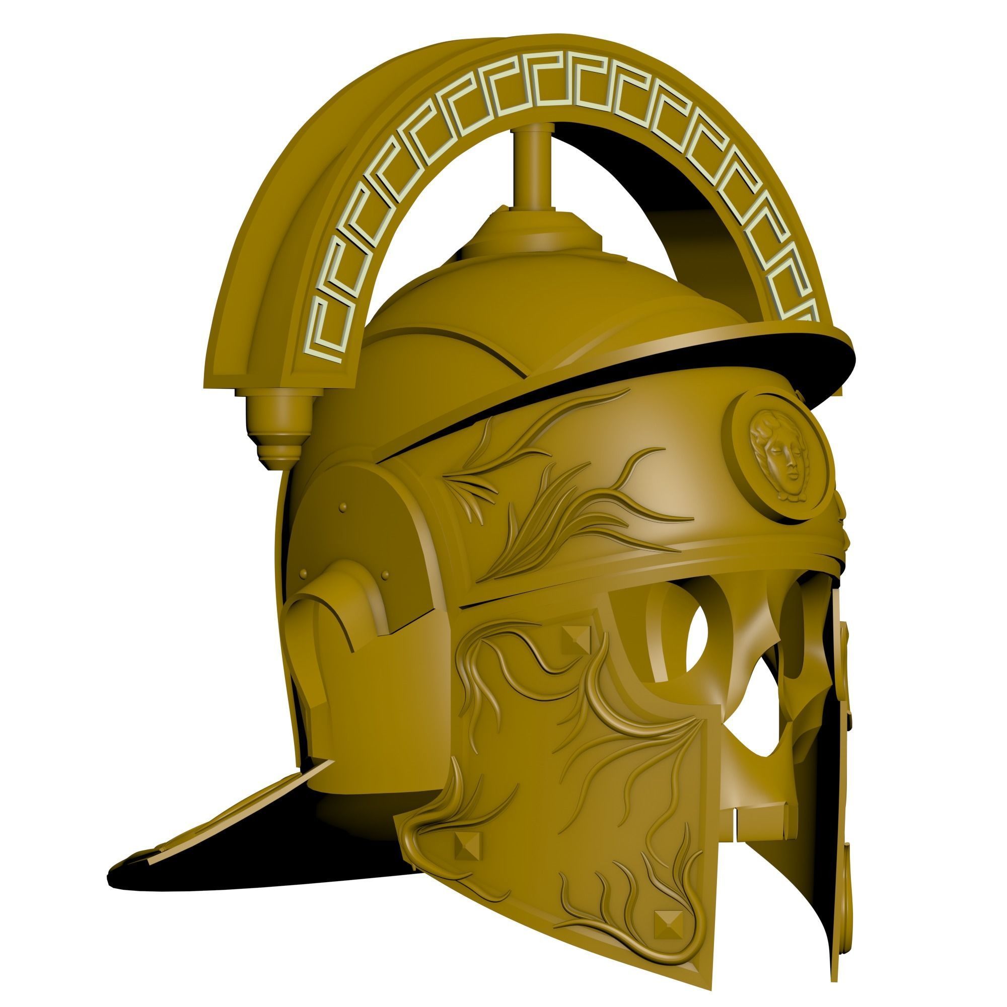 Roman Legion Helmet 3D print model_3