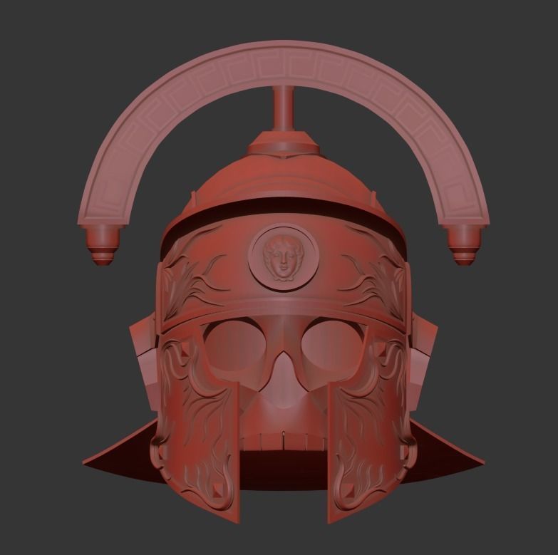 Roman Legion Helmet 3D print model_15
