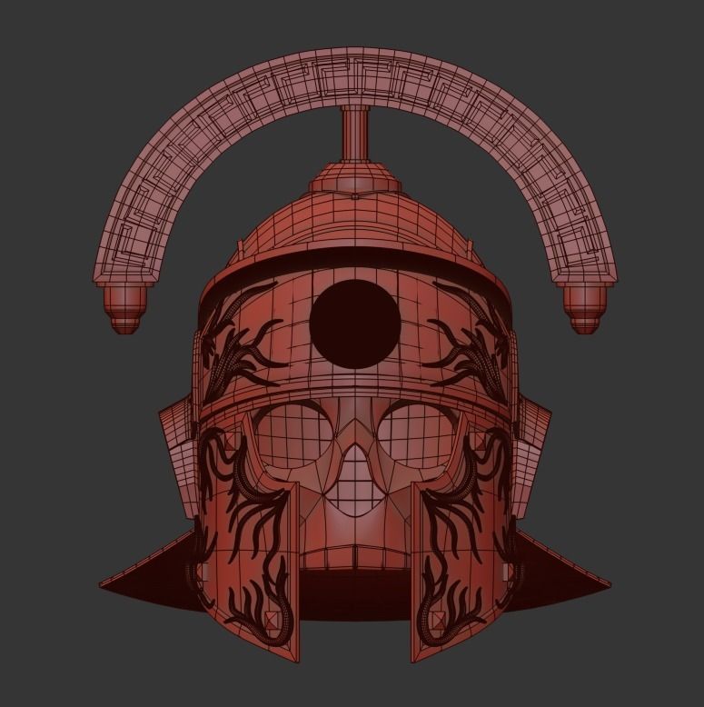Roman Legion Helmet 3D print model_12
