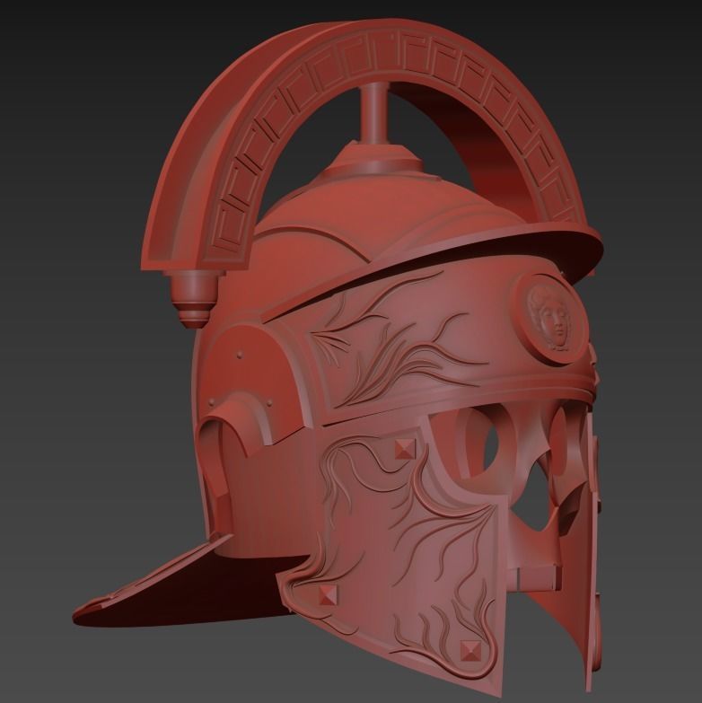 Roman Legion Helmet 3D print model_16