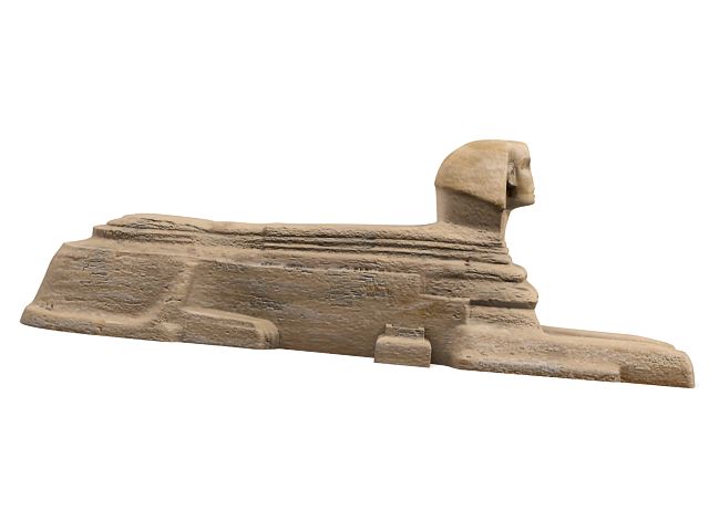 Sphinx from tomb of person 3D model_5