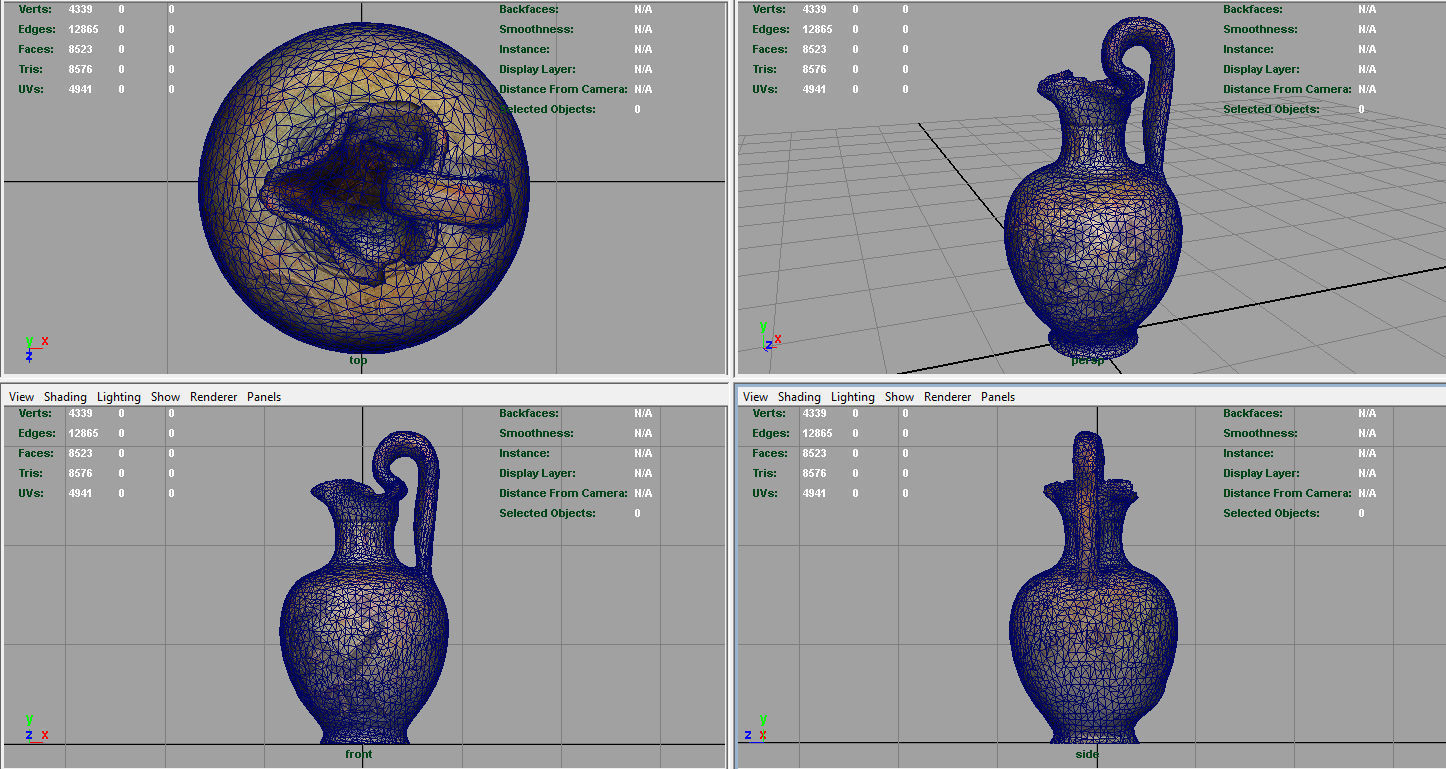 Greek Vase 3 Low-poly 3D model_8