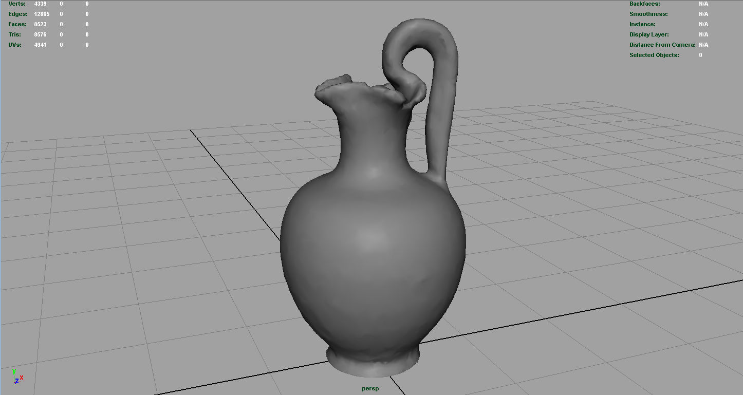 Greek Vase 3 Low-poly 3D model_3
