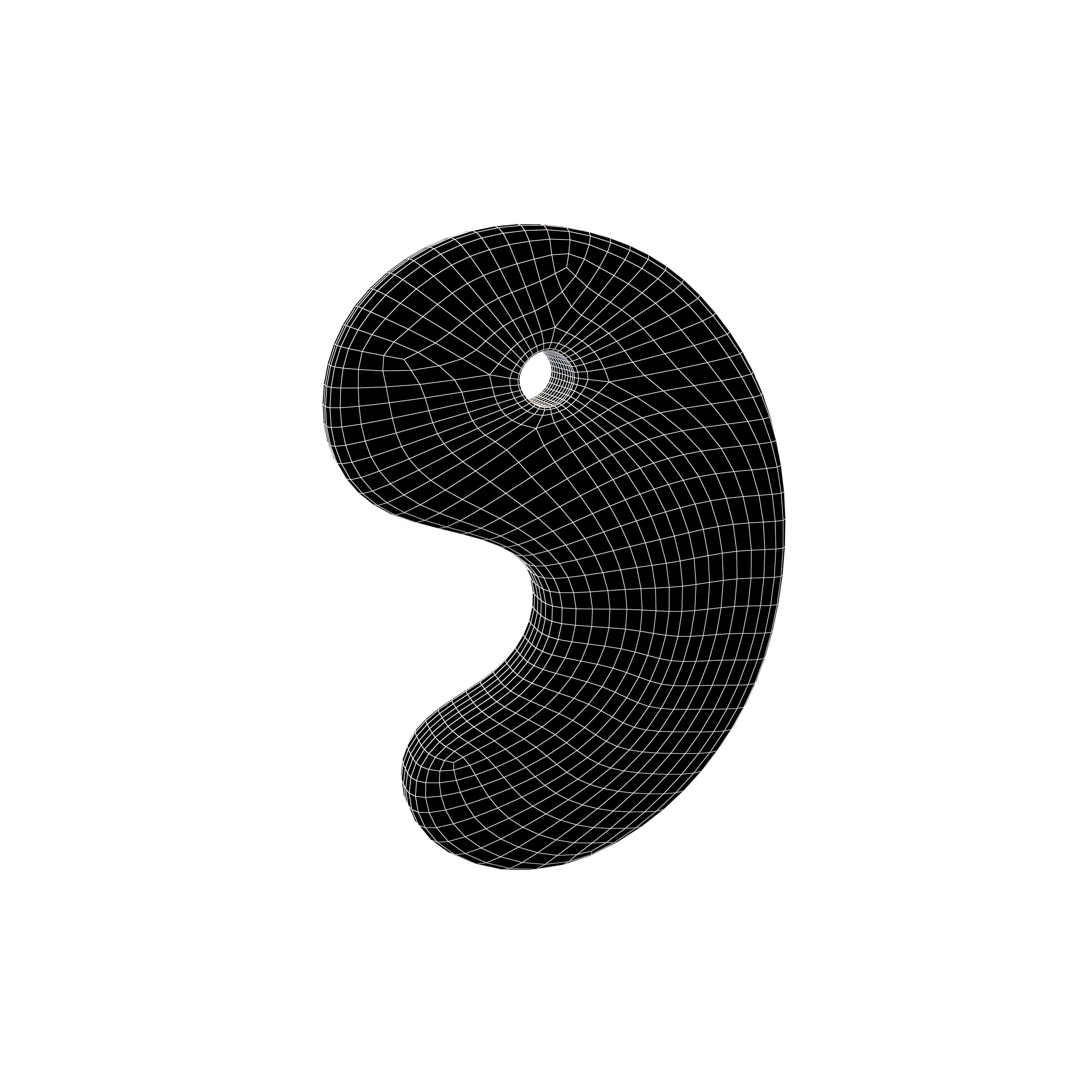 Magatama v1 004 Low-poly 3D model_4