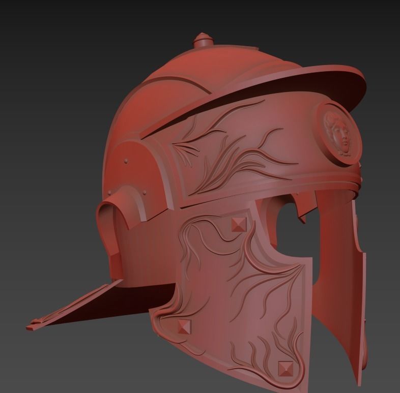 Roman Praetorian Helmet 3D print model_17