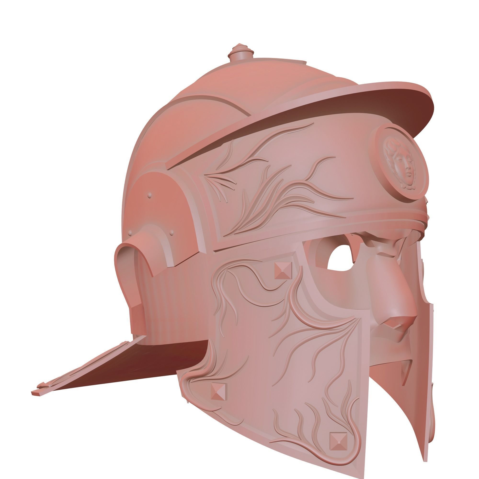 Roman Praetorian Helmet 3D print model_2