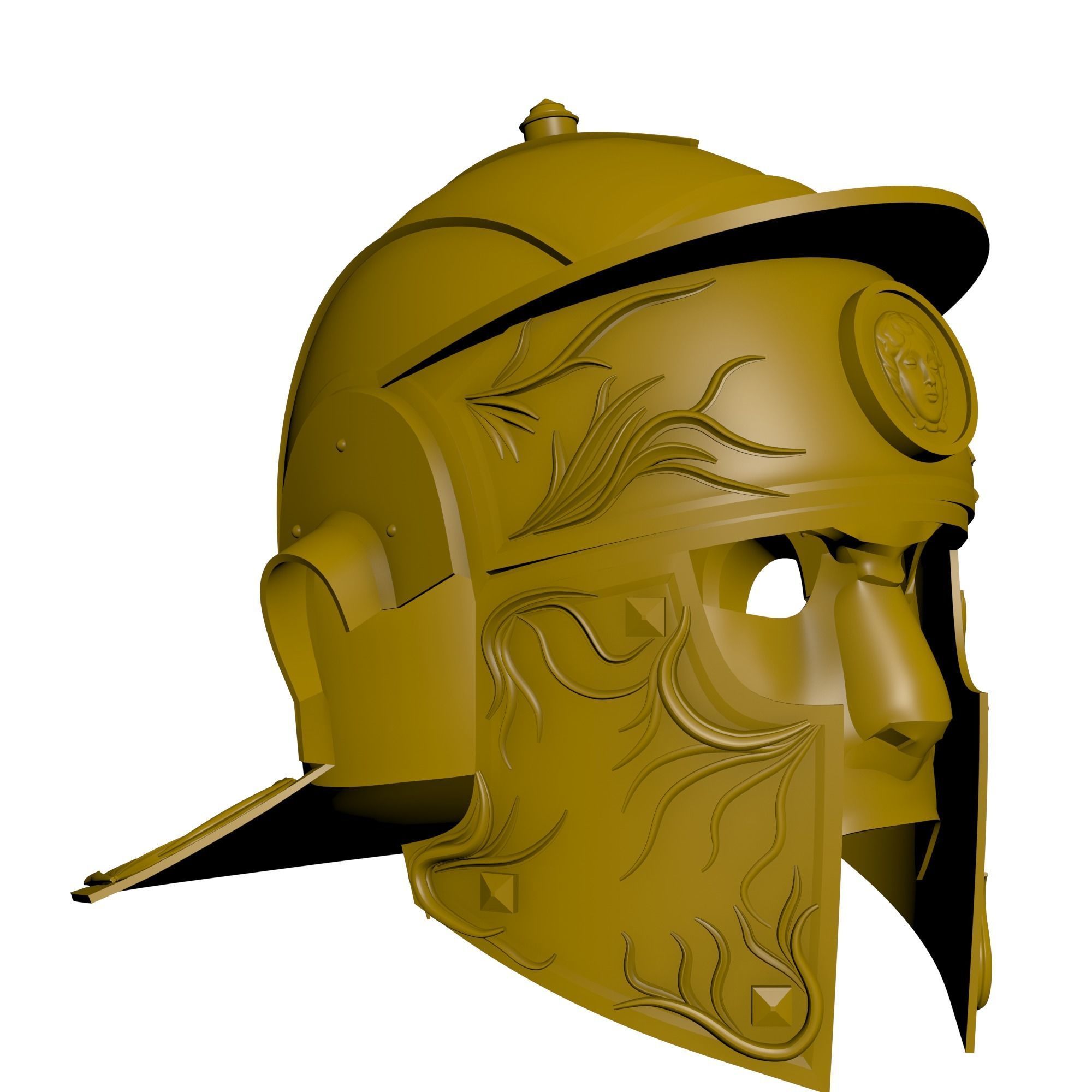 Roman Praetorian Helmet 3D print model_5