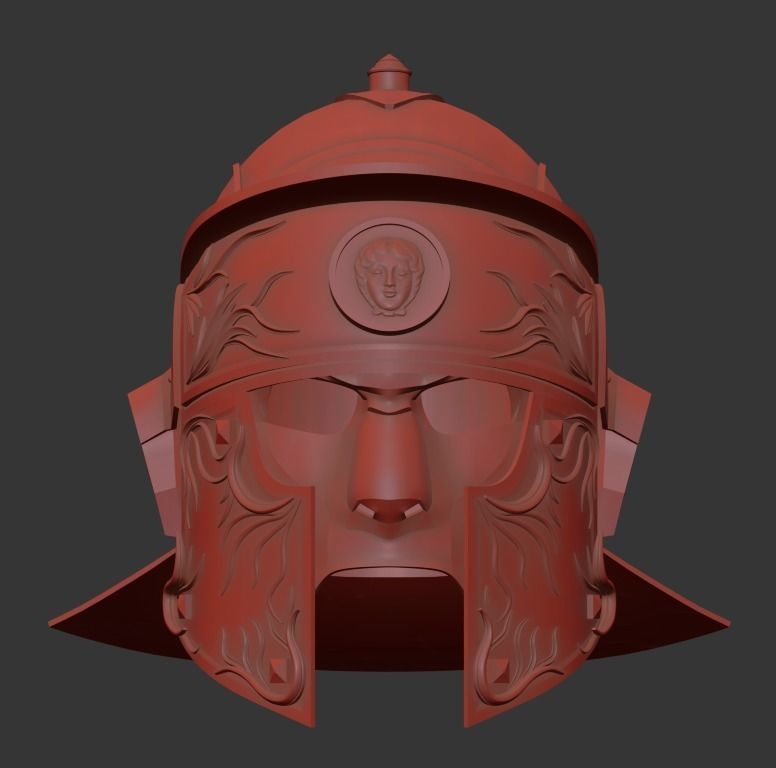 Roman Praetorian Helmet 3D print model_14