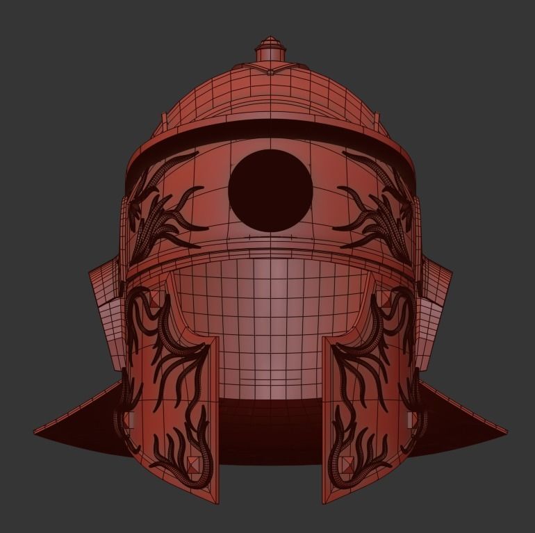 Roman Praetorian Helmet 3D print model_18