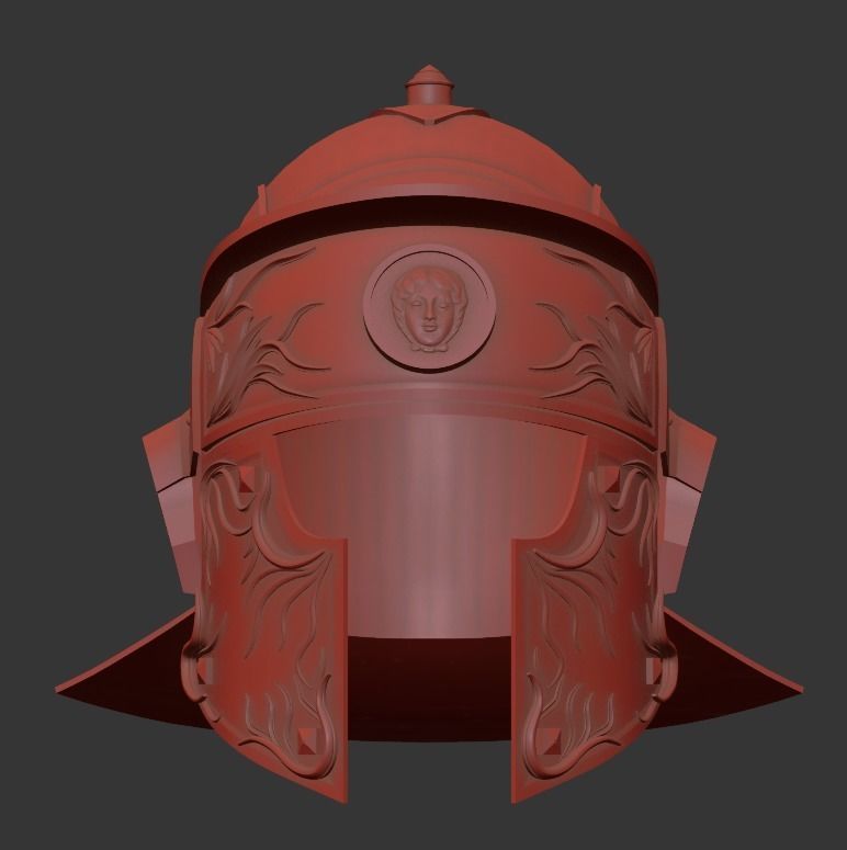 Roman Praetorian Helmet 3D print model_19