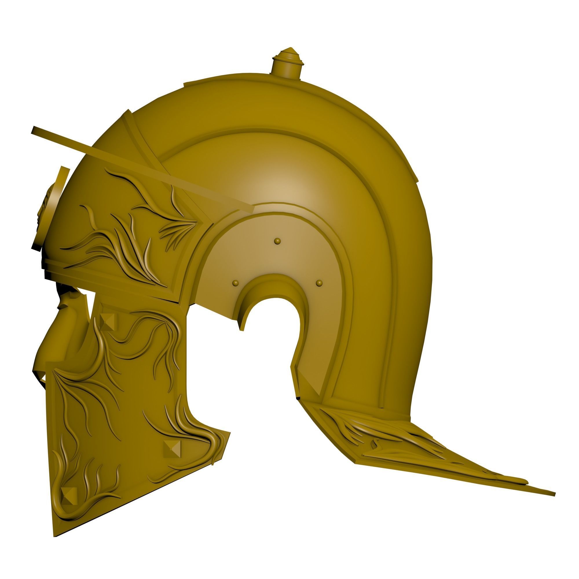 Roman Praetorian Helmet 3D print model_7