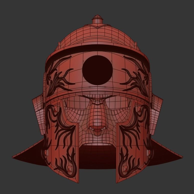 Roman Praetorian Helmet 3D print model_15