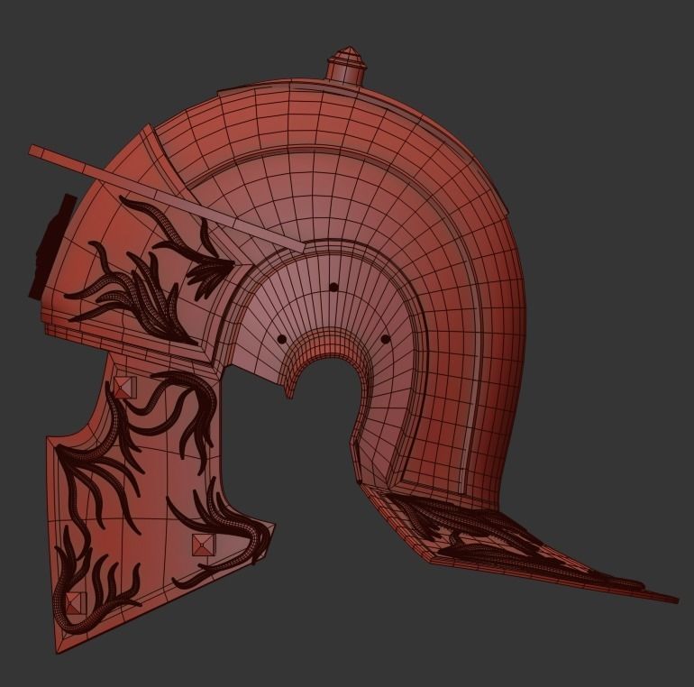Roman Praetorian Helmet 3D print model_21
