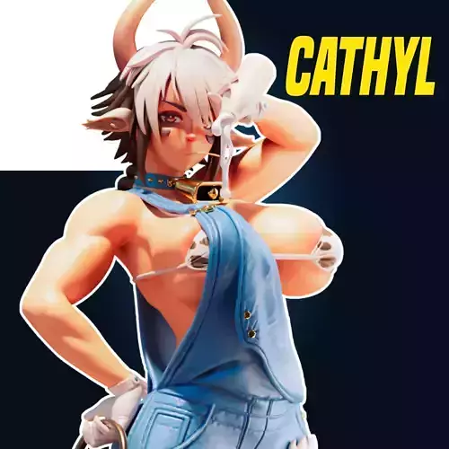 CATHYL MONSTER GIRL  MONSTER MUSUME 4 VARIATIONS 3D PRINT MODEL