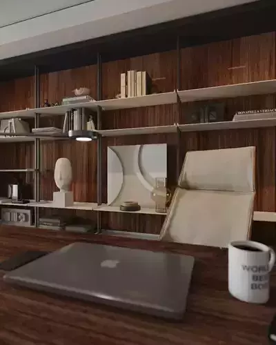 Studyroom 02 Maihointerior Low-poly 3D model