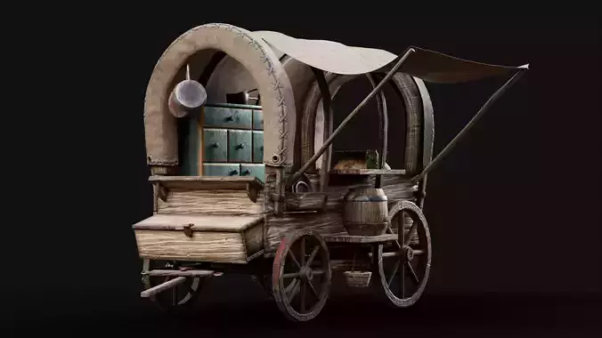 Wood old Wagon 