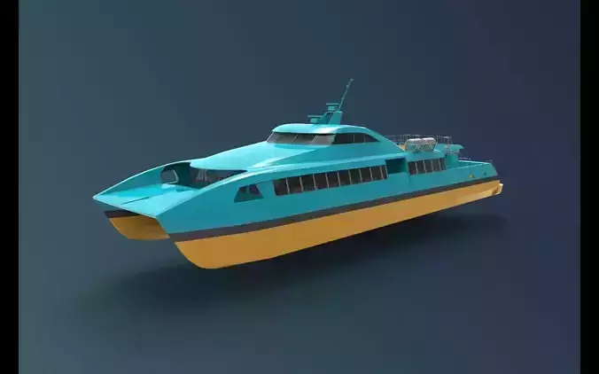 Ferry Roro Ship Catamaran Hull