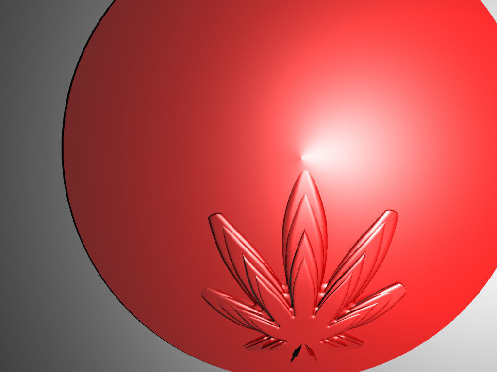 A cannabis themed door stop 3D print model_3
