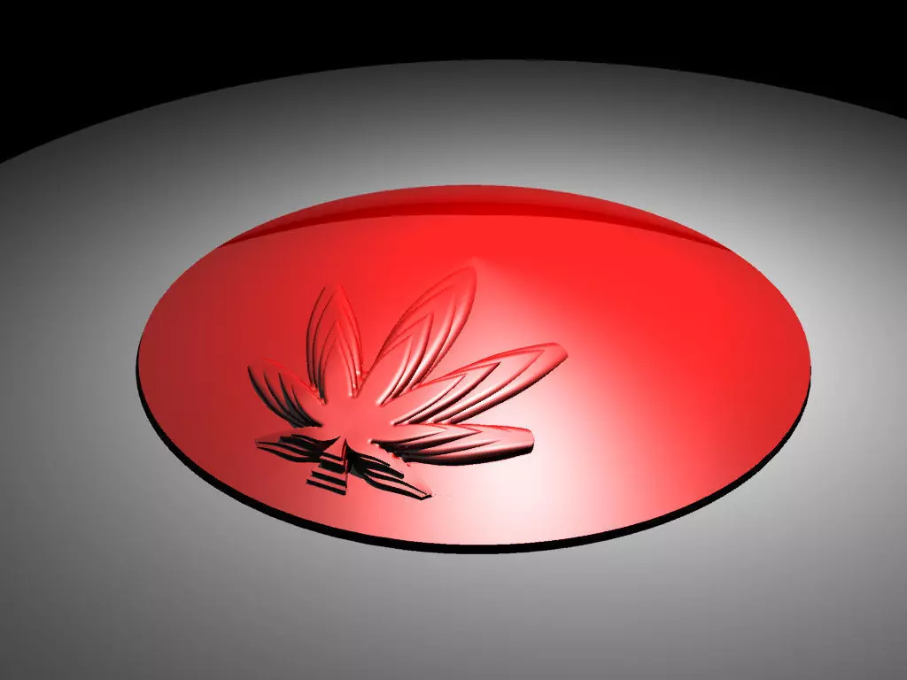 A cannabis themed door stop 3D print model_0