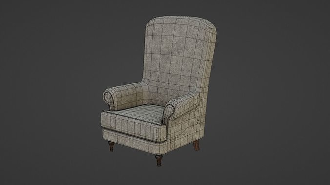 Arm Chair Sofa Low-poly 3D model