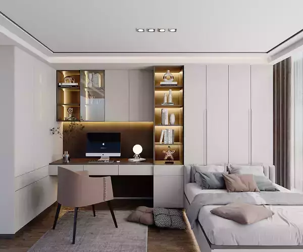 Modern bedroom tatami