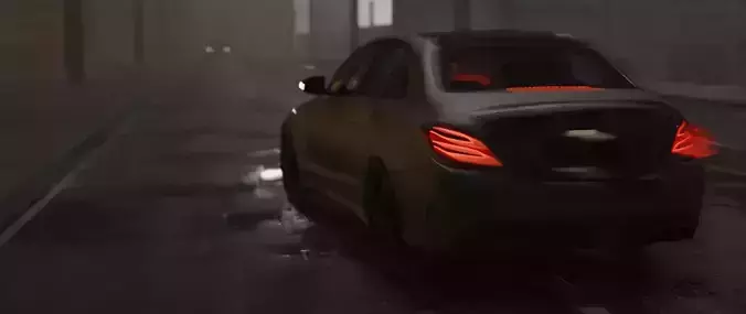 Car Chase animation Free 3D model