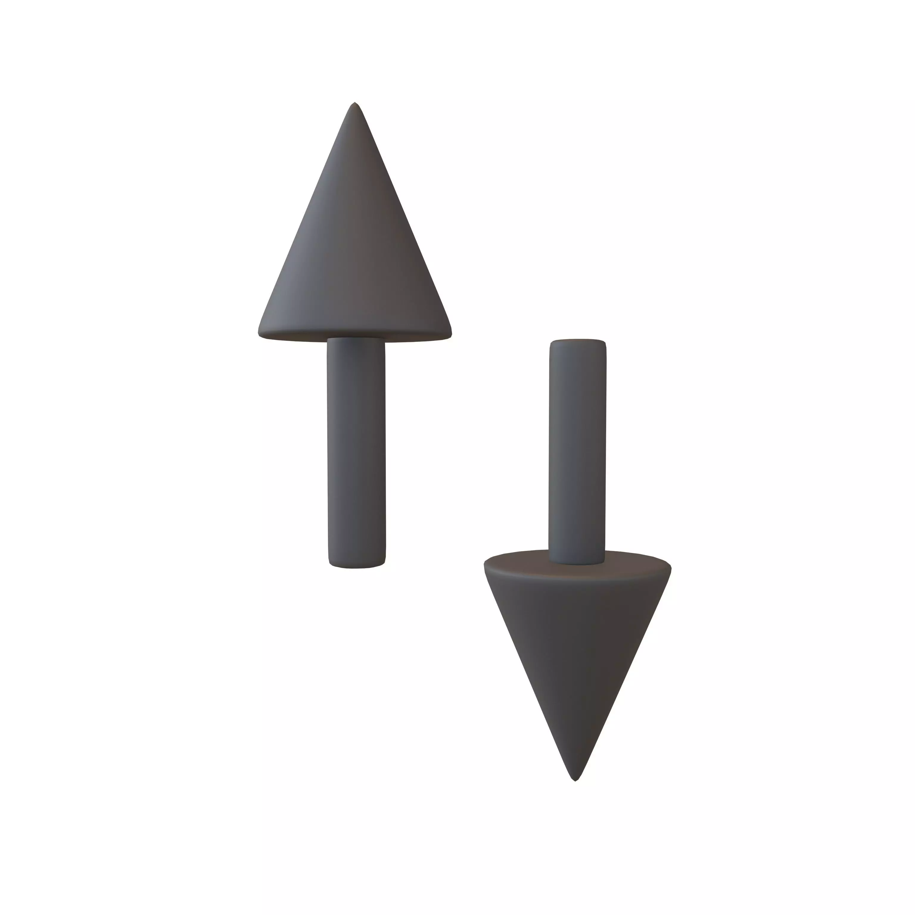 Up and Down Arrow v1 002 Low-poly 3D model_0