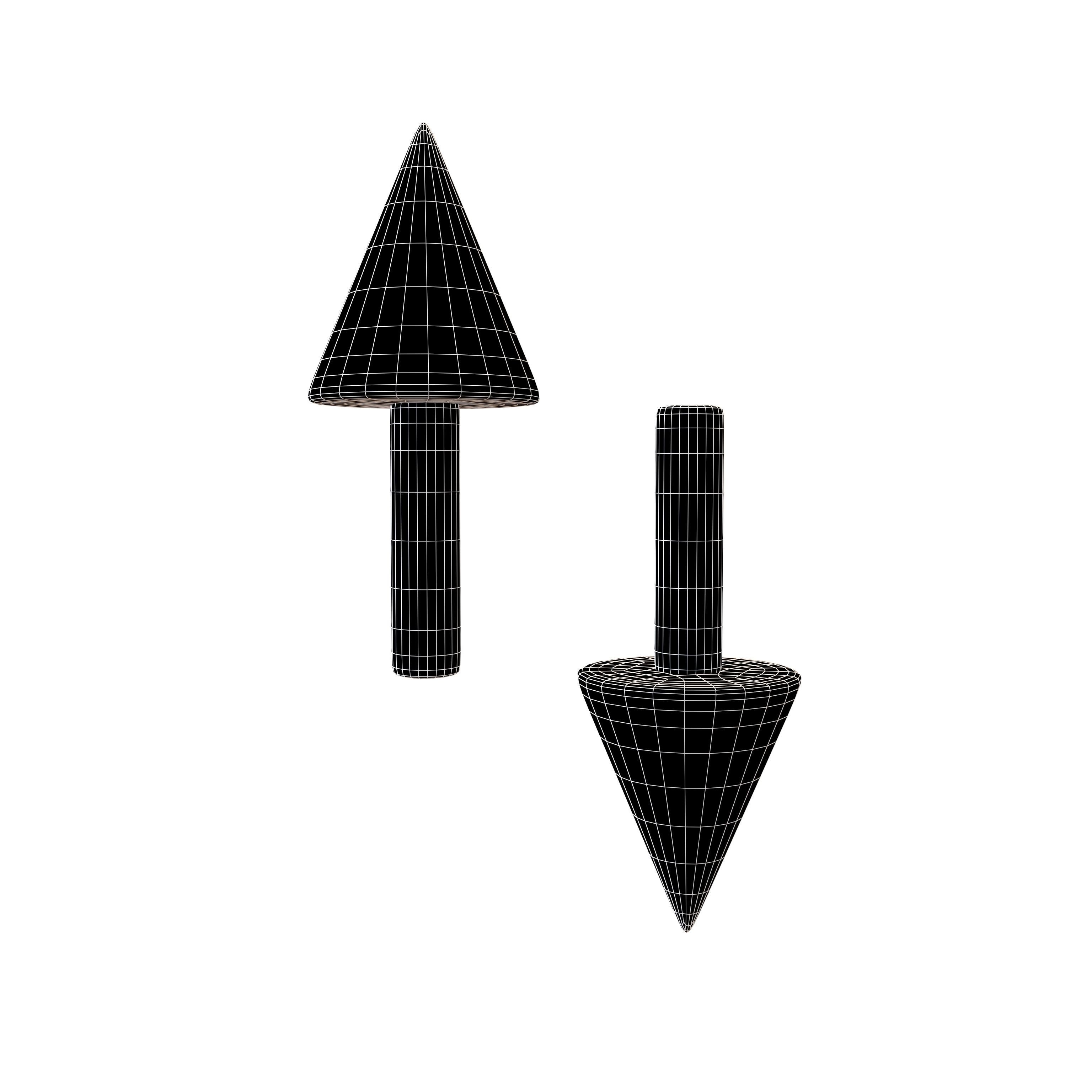 Up and Down Arrow v1 002 Low-poly 3D model_5