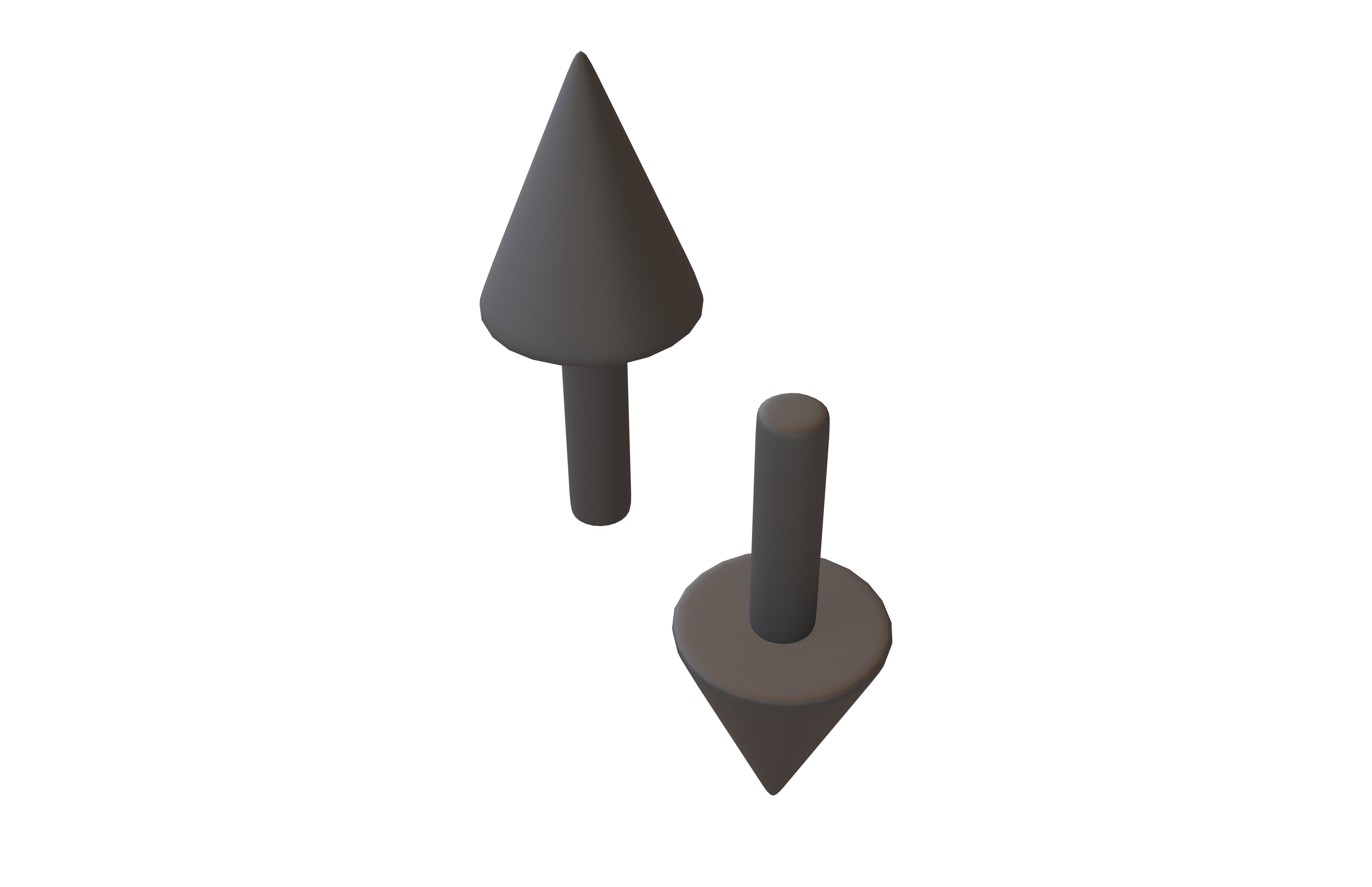 Up and Down Arrow v1 002 Low-poly 3D model_1