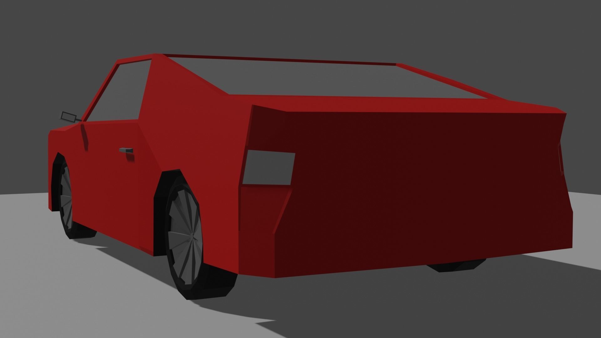 Low Poly Sports Car Free low-poly 3D model_4