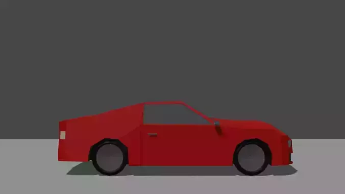 Low Poly Sports Car Free low-poly 3D model