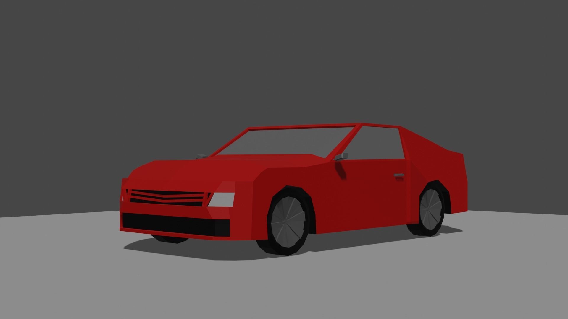 Low Poly Sports Car Free low-poly 3D model_3