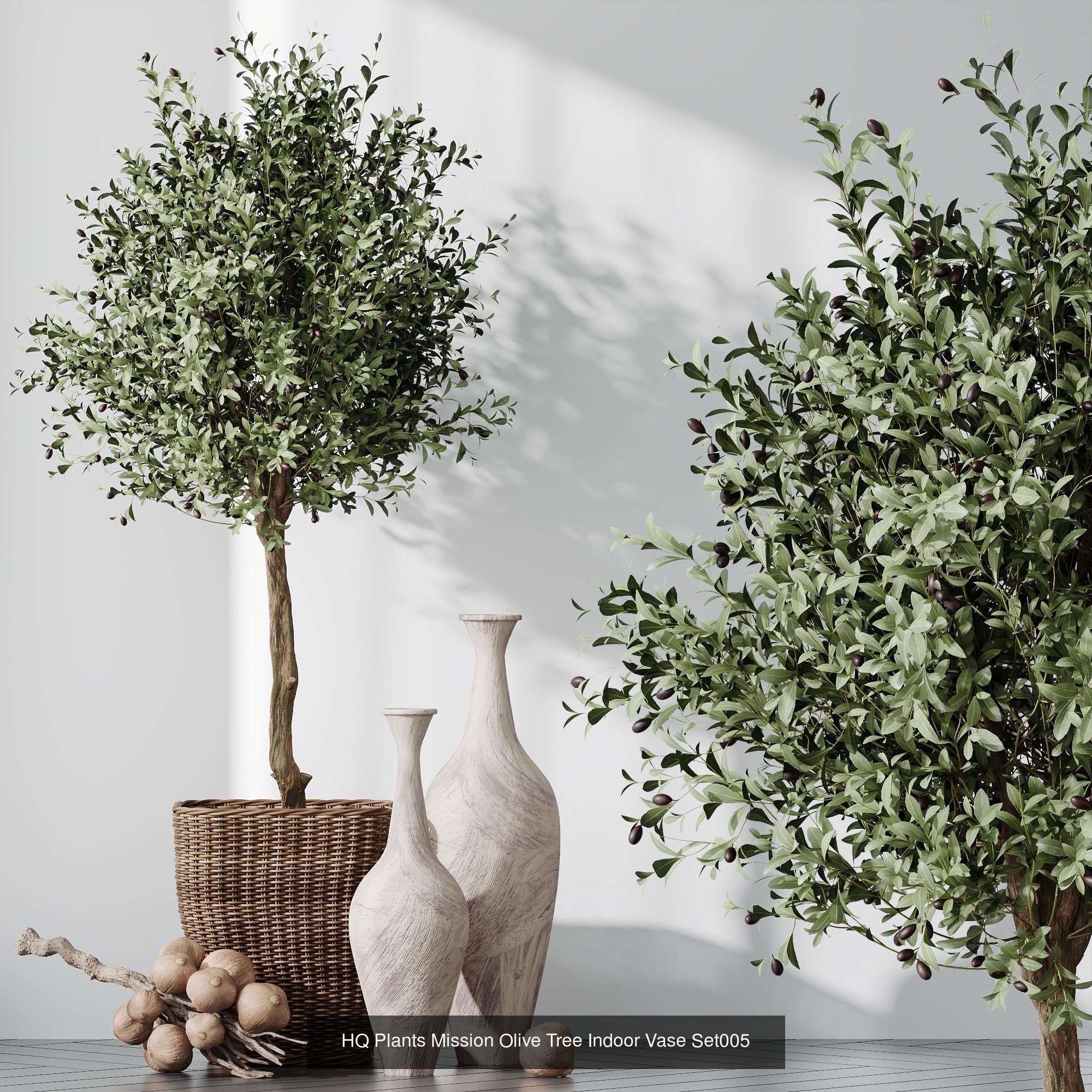 6 Different SETS of Plant Indoor SET VOL108 3D Model Collection_4