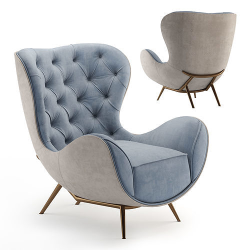 VOLPI MARION armchair 3D model 3D model