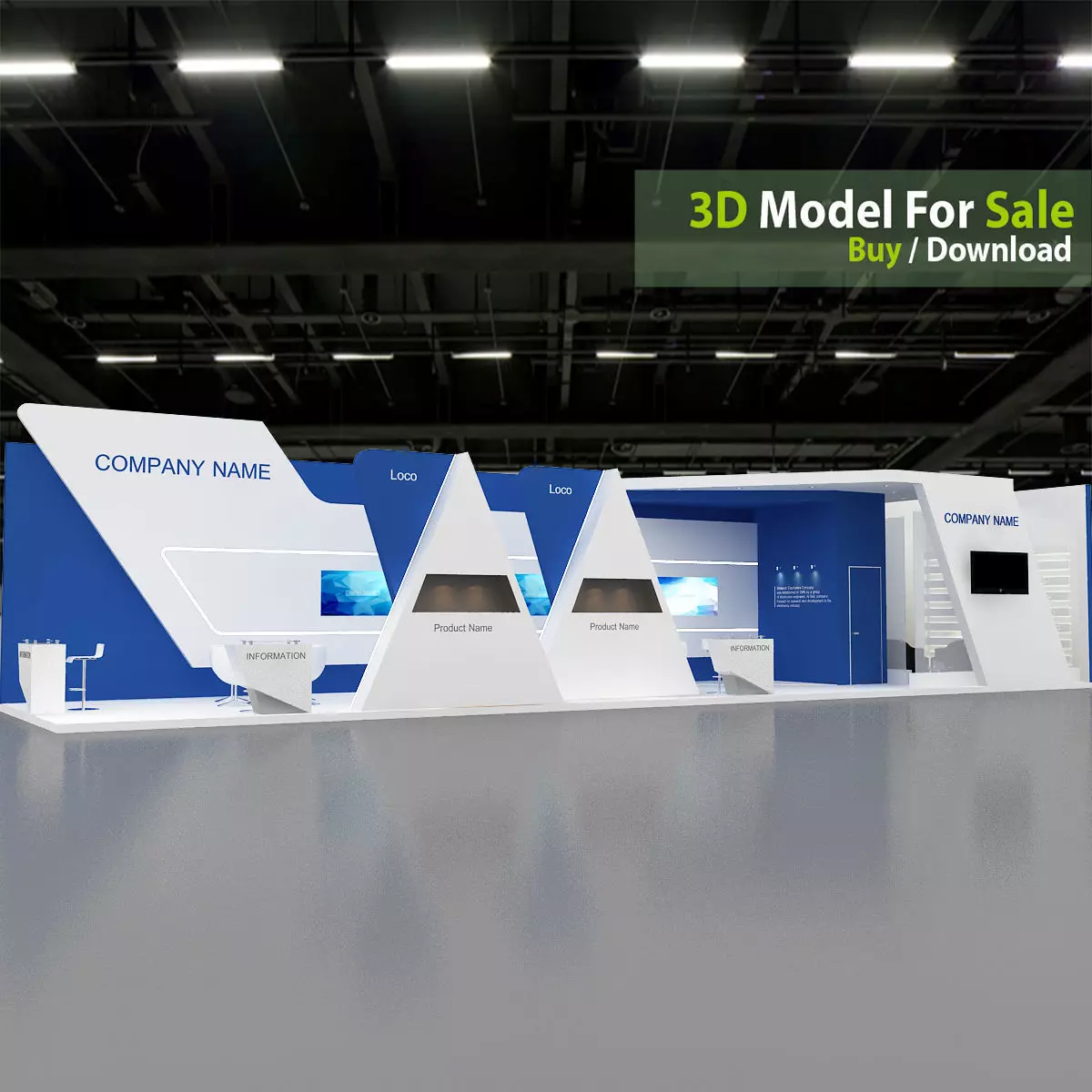 exhibition 3d 3D model_13