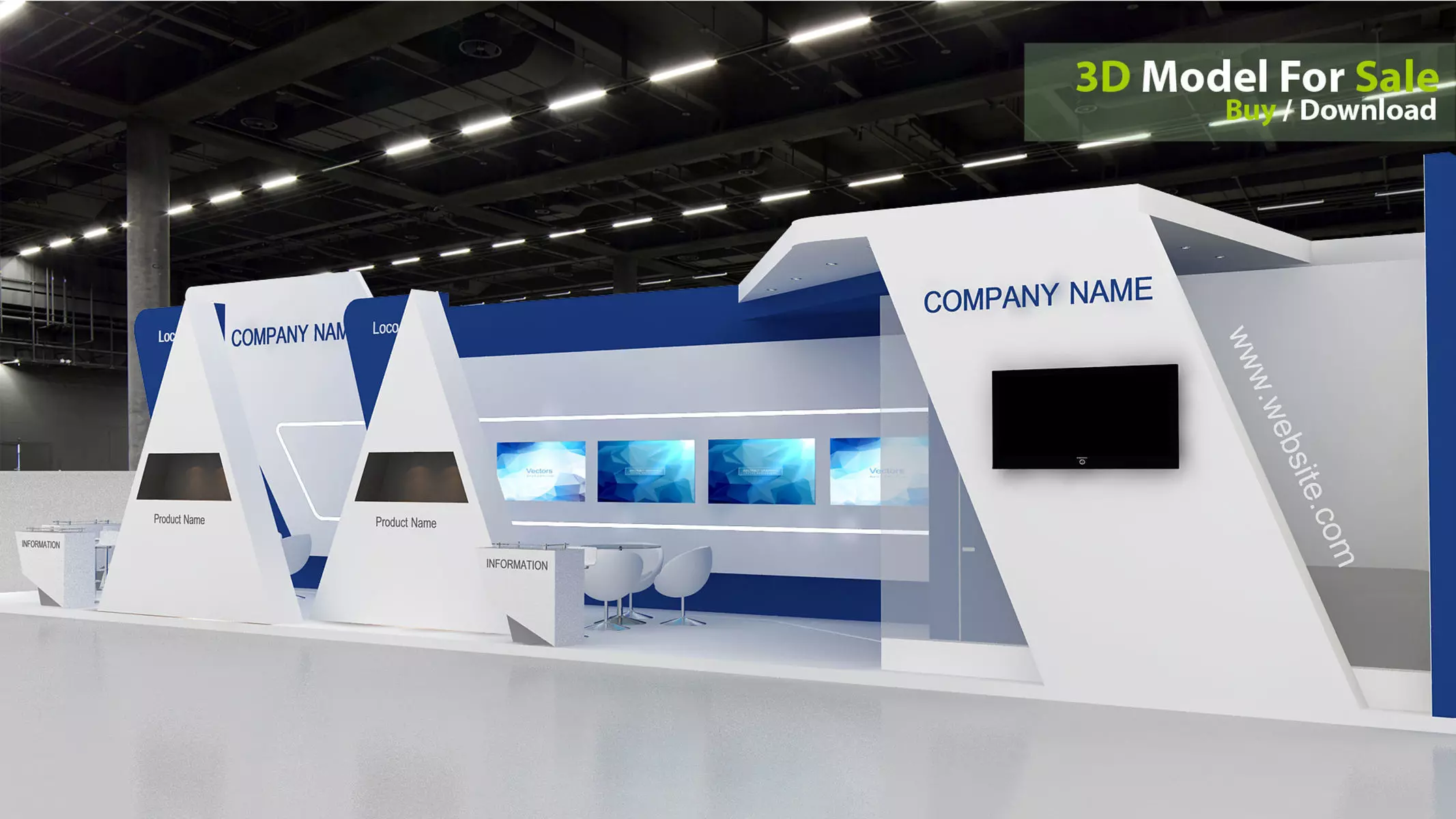 exhibition 3d 3D model_4