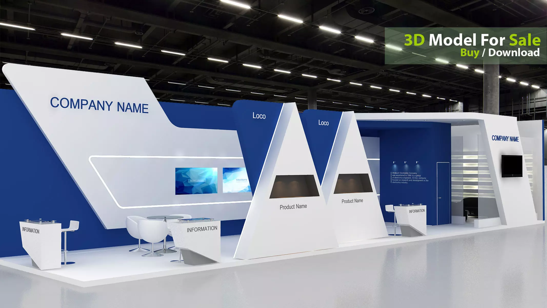 exhibition 3d 3D model_2