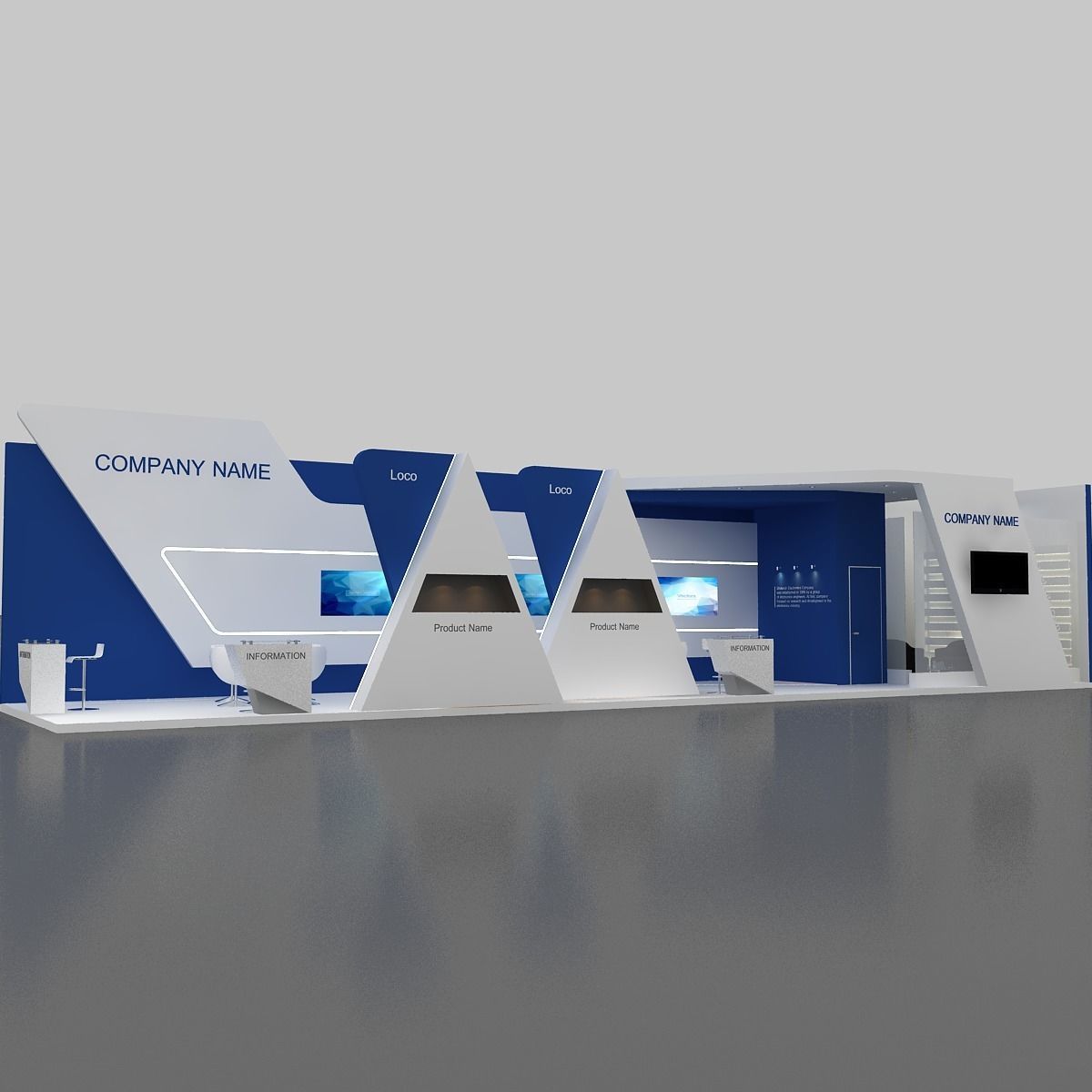 exhibition 3d 3D model_11