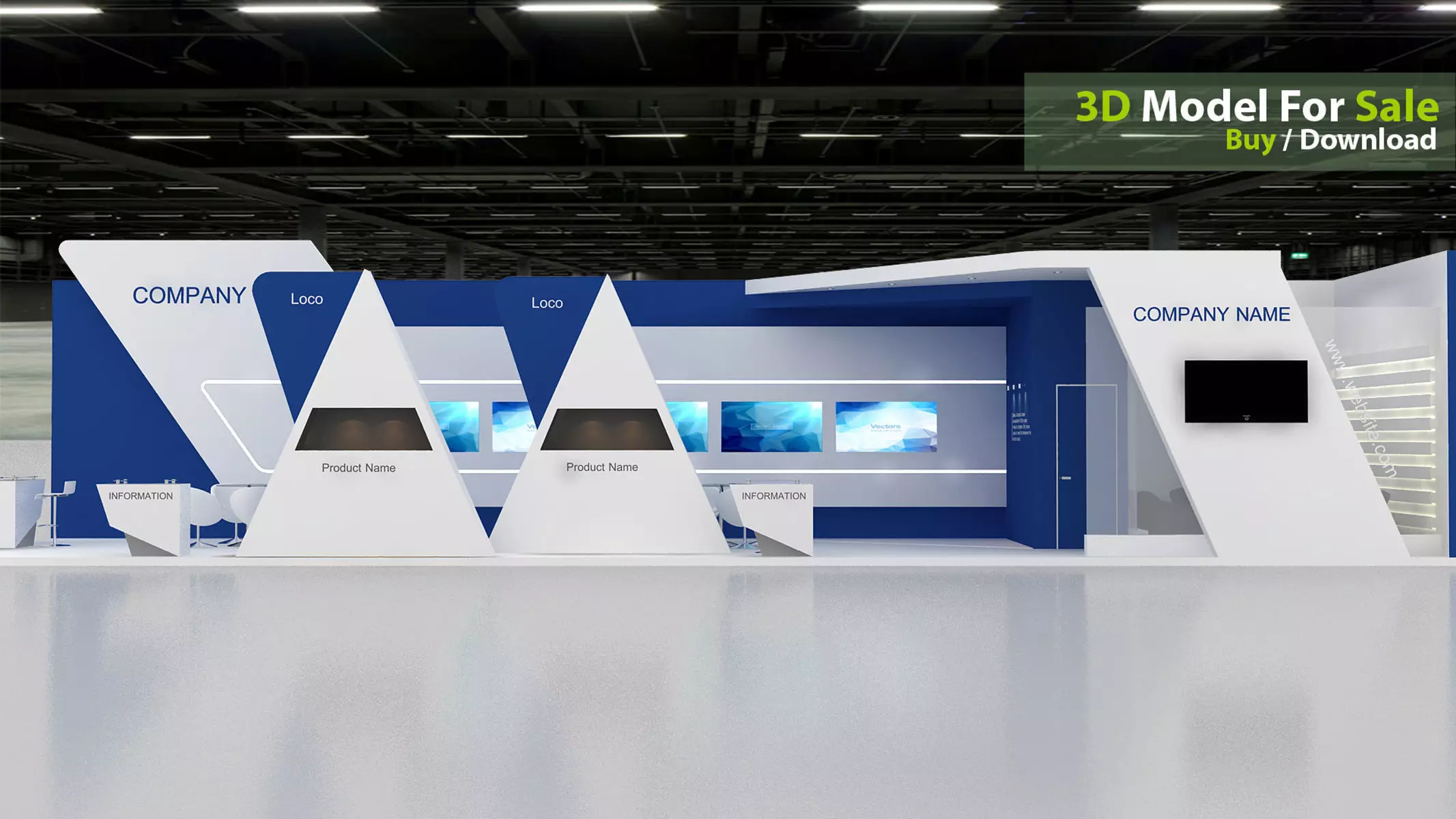 exhibition 3d 3D model_3