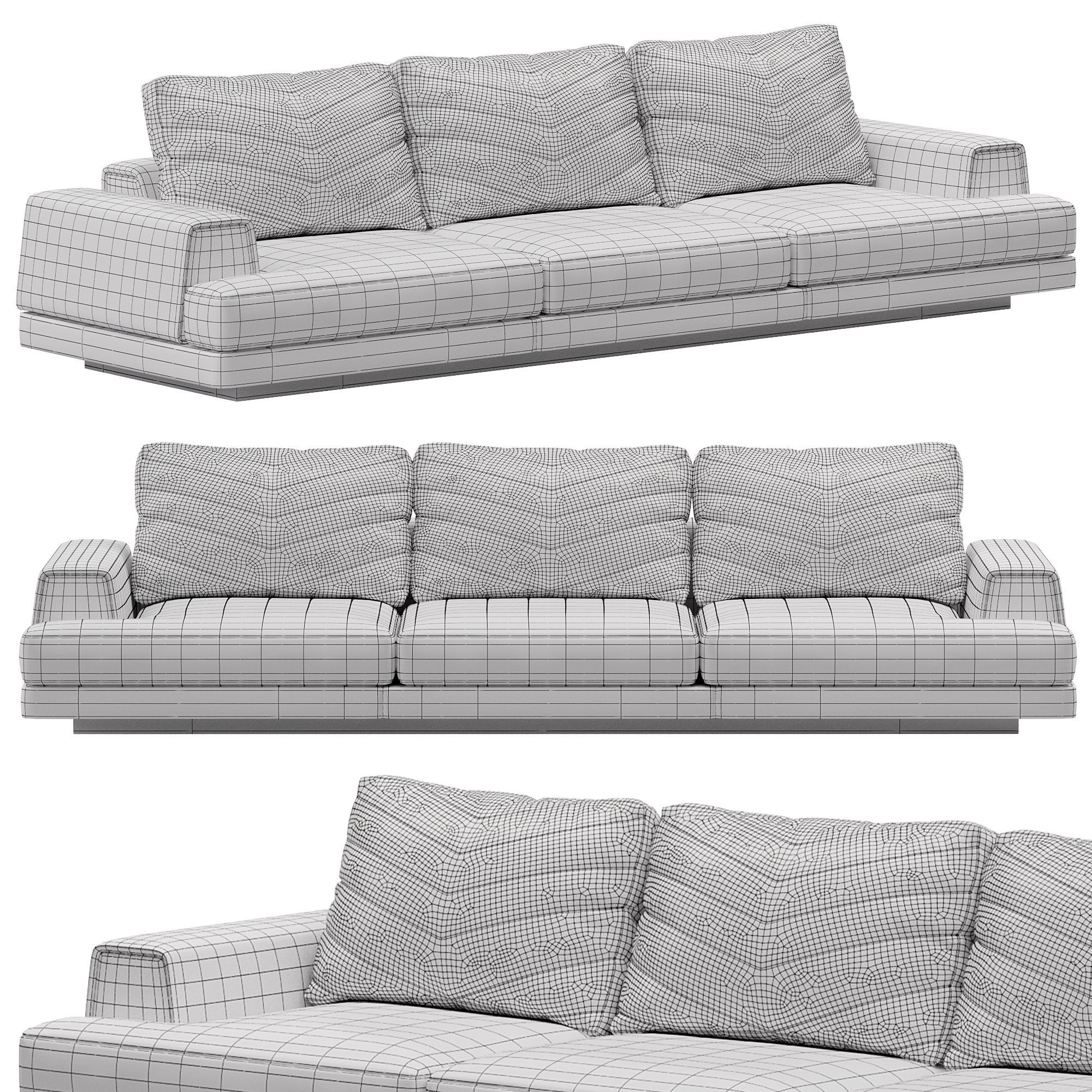  XAVIER Sofa By  Visionnaire 3D model_2