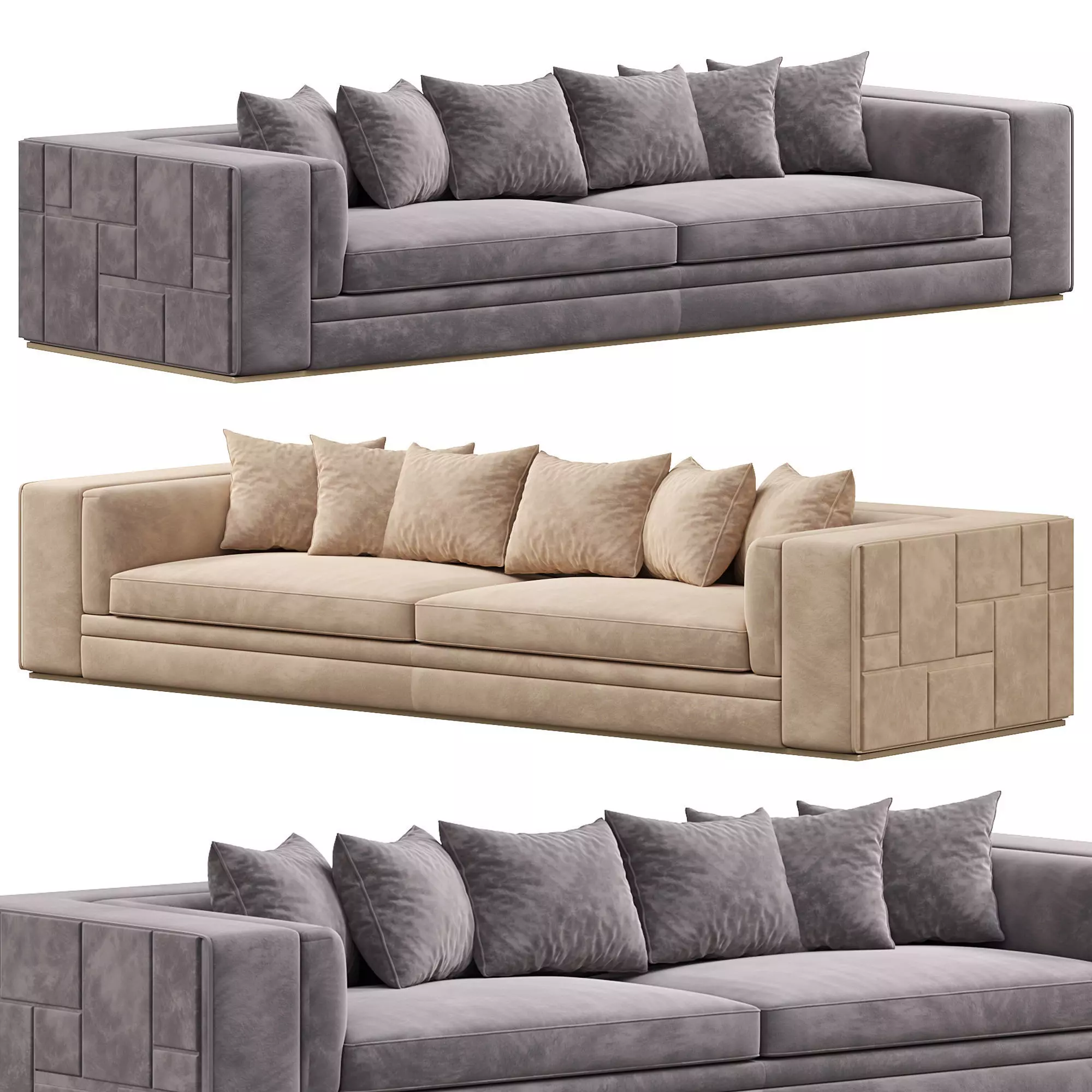 Babylon Sofa By Visionnaire 3D model_0