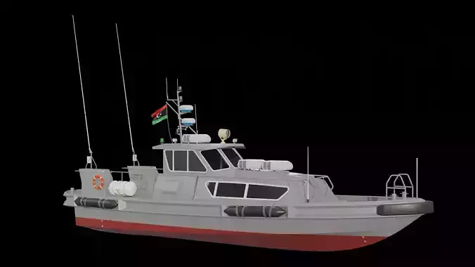 Stan Patrol Boat 1605 Low-poly 3D model