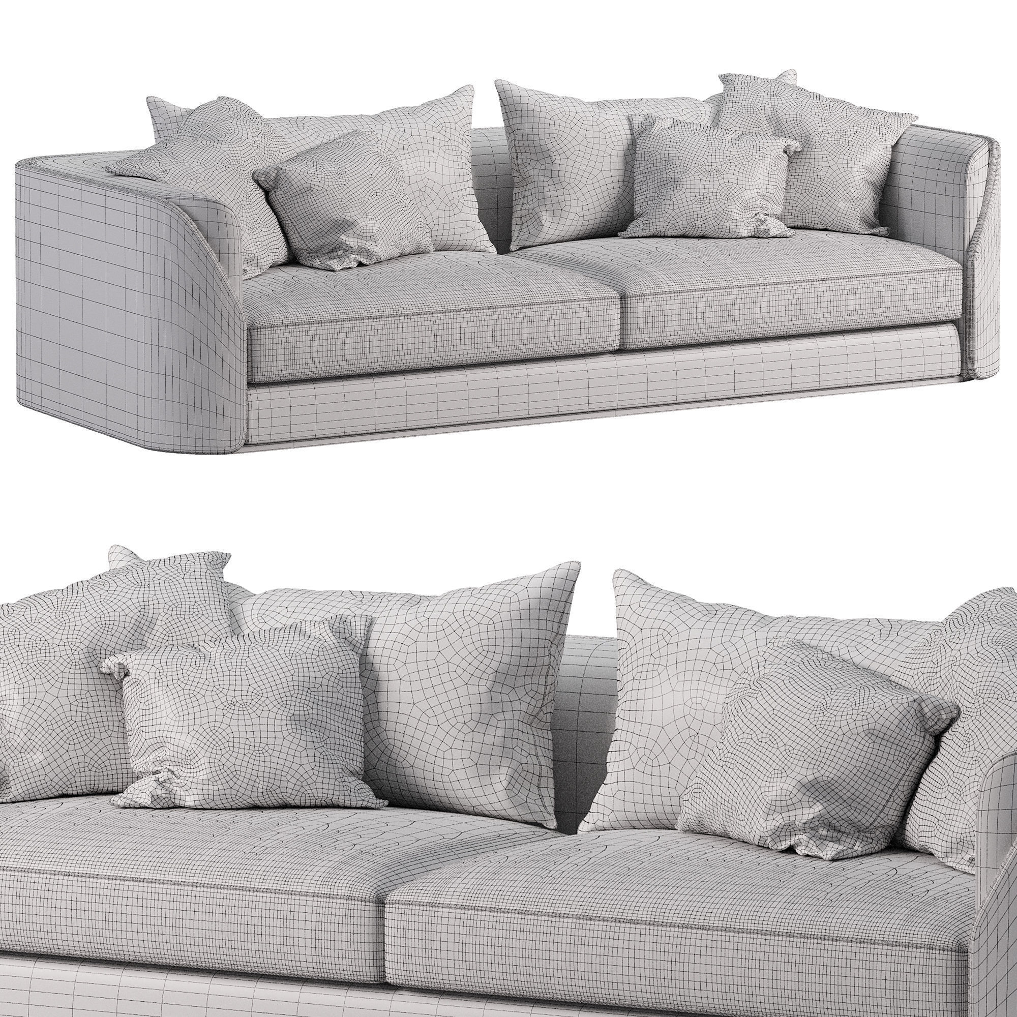Fitzgerald Sofa by Visionnaire 3D model_2