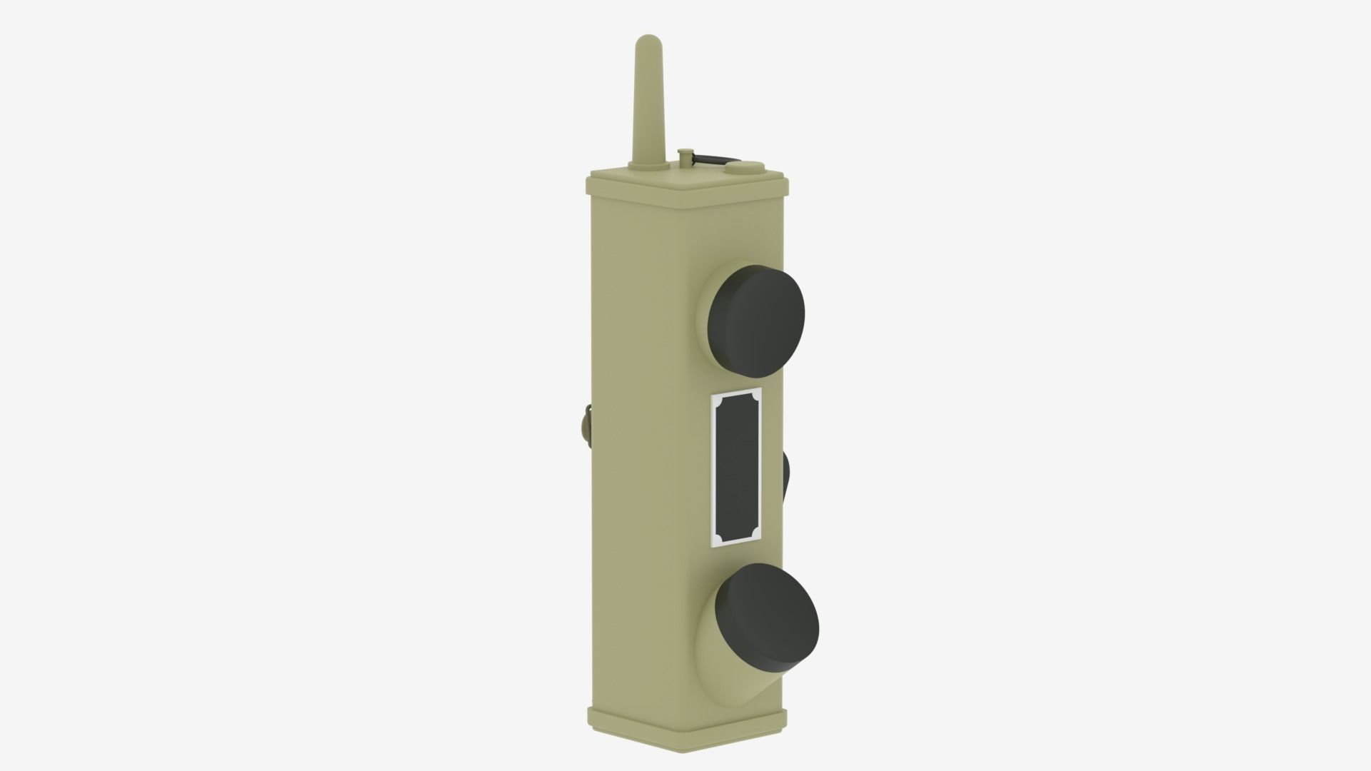 WWII Handheld Radio SCR-536 Radio Transceiver 3D model_4