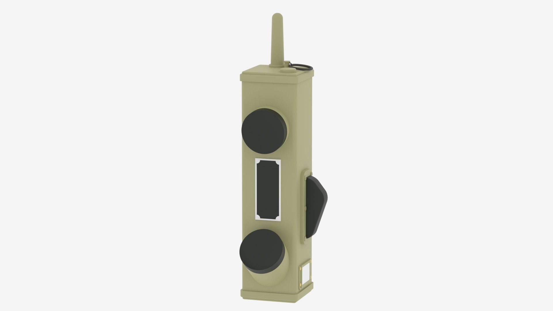 WWII Handheld Radio SCR-536 Radio Transceiver 3D model_2