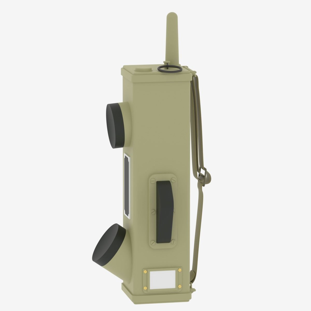 WWII Handheld Radio SCR-536 Radio Transceiver 3D model_14