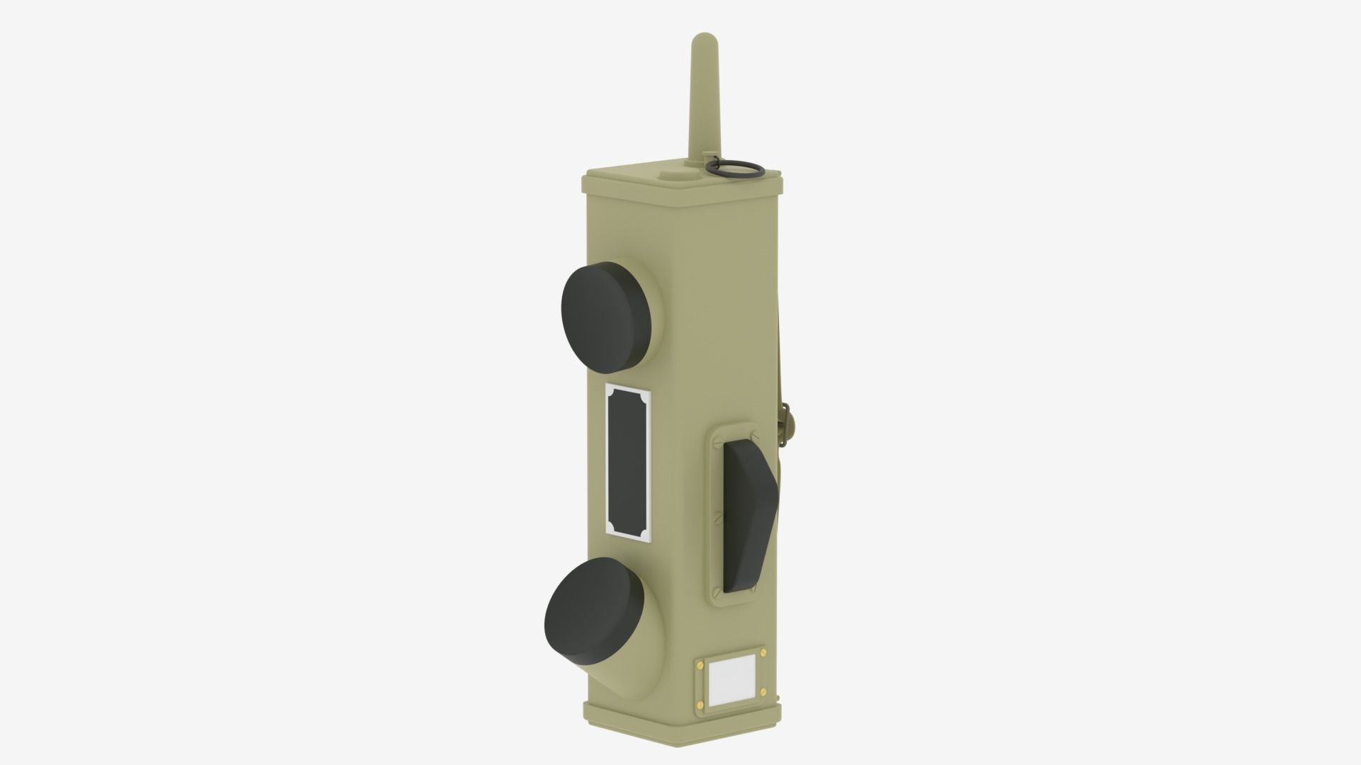WWII Handheld Radio SCR-536 Radio Transceiver 3D model_1