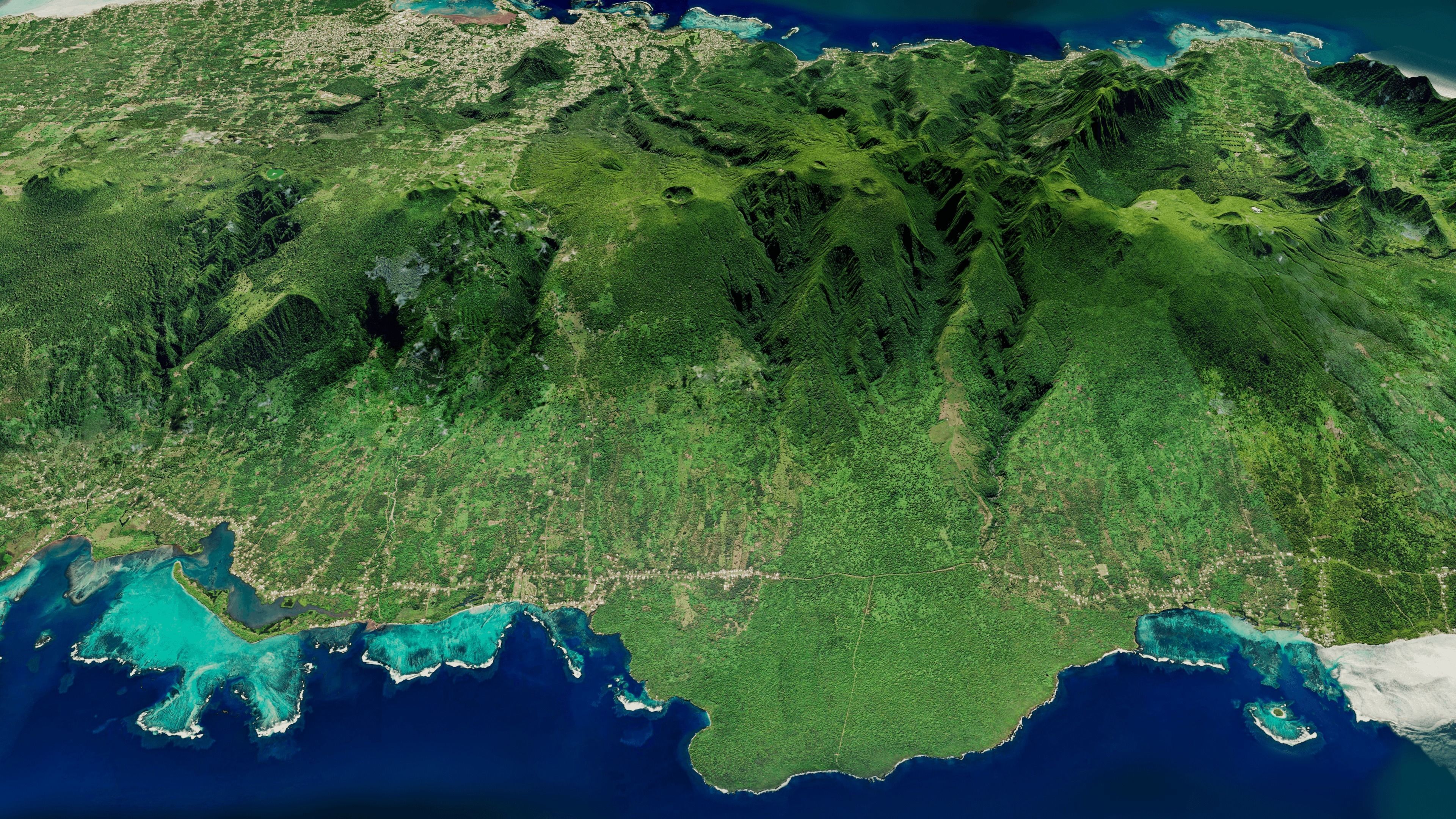 Upolu island samoa full 3d model terrain 3D model_8