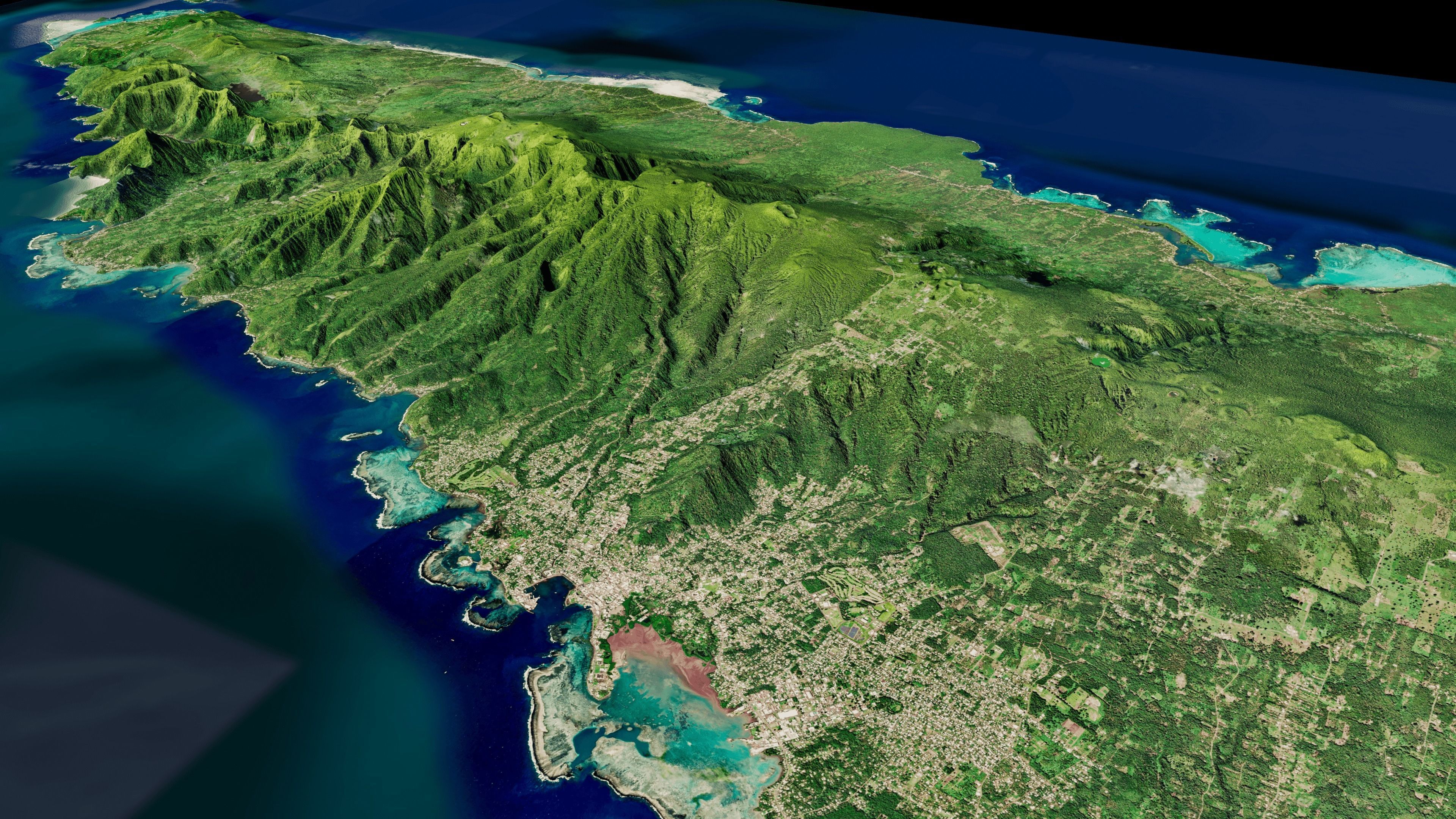 Upolu island samoa full 3d model terrain 3D model_12