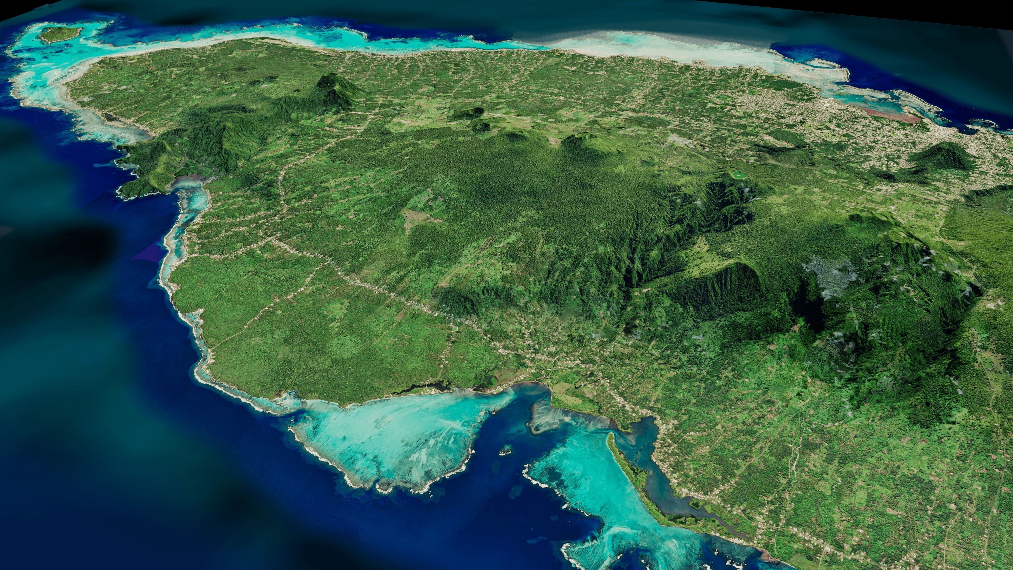 Upolu island samoa full 3d model terrain 3D model_10